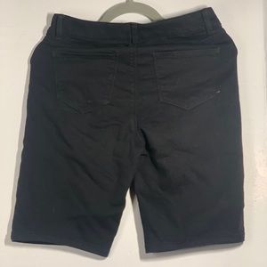Black jean shorts